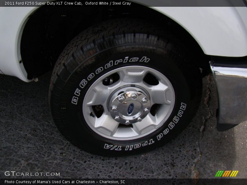 Oxford White / Steel Gray 2011 Ford F250 Super Duty XLT Crew Cab