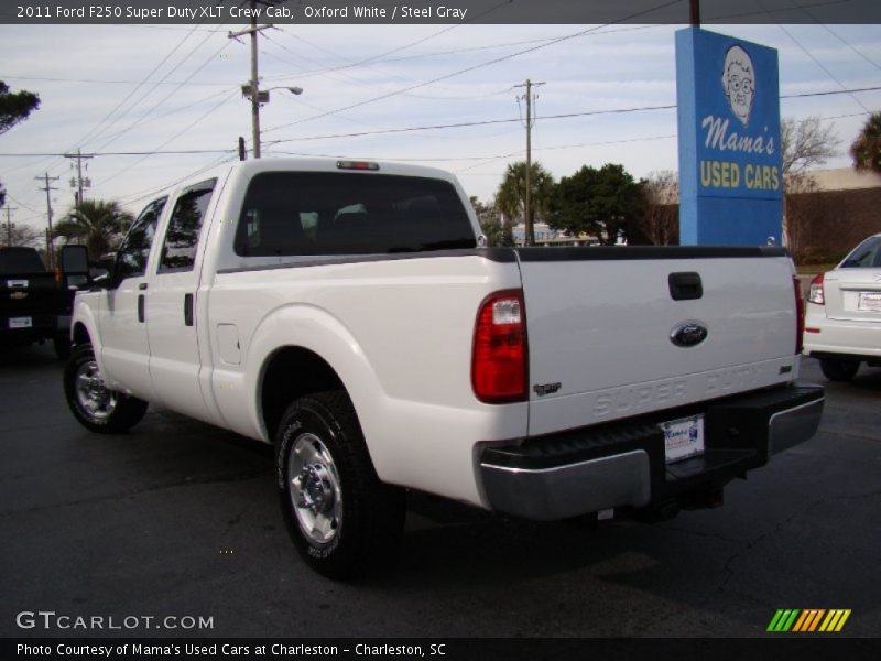 Oxford White / Steel Gray 2011 Ford F250 Super Duty XLT Crew Cab