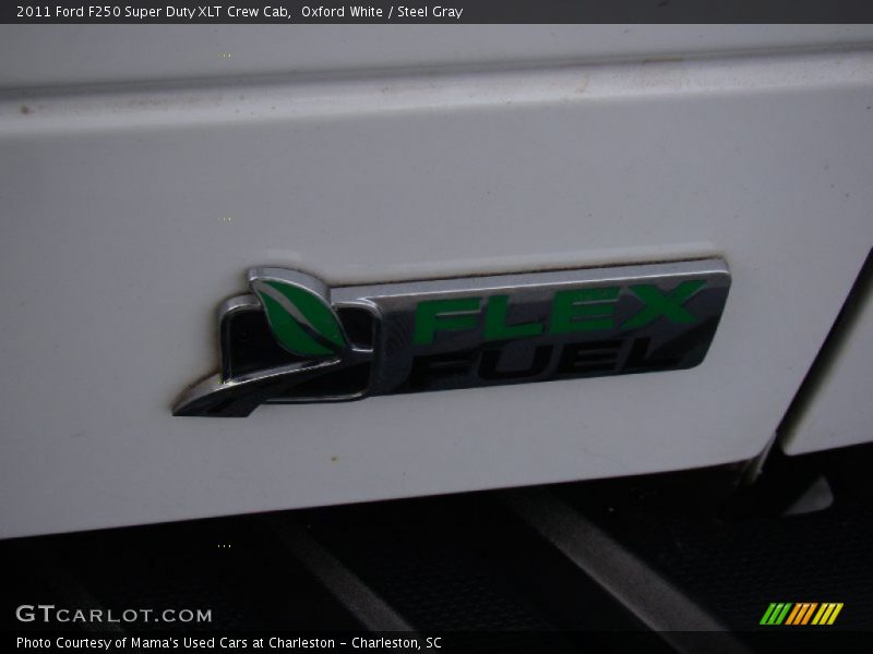 Oxford White / Steel Gray 2011 Ford F250 Super Duty XLT Crew Cab