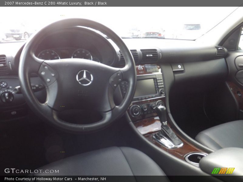 Black / Black 2007 Mercedes-Benz C 280 4Matic Luxury