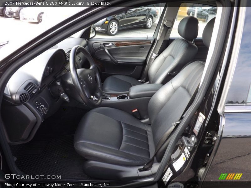 Black / Black 2007 Mercedes-Benz C 280 4Matic Luxury