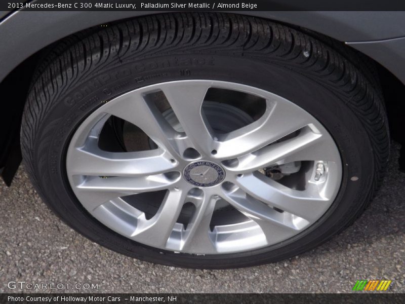 Palladium Silver Metallic / Almond Beige 2013 Mercedes-Benz C 300 4Matic Luxury