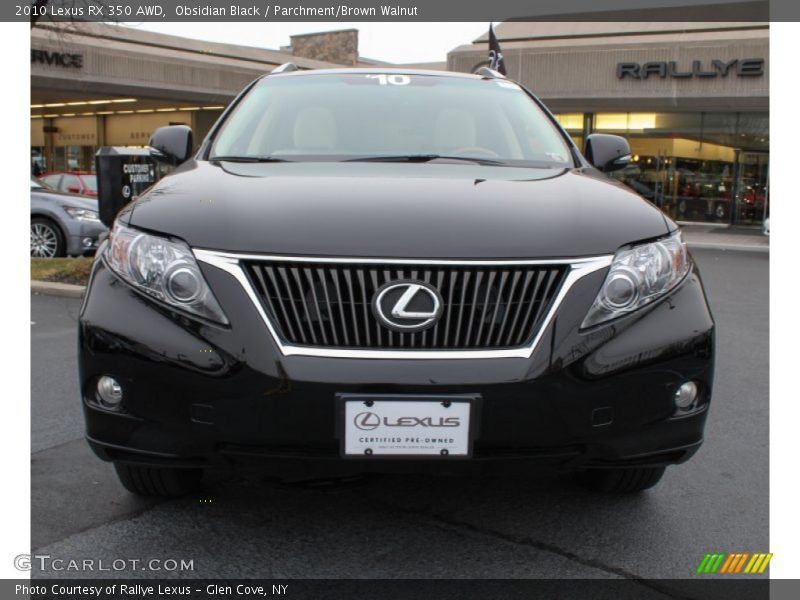 Obsidian Black / Parchment/Brown Walnut 2010 Lexus RX 350 AWD