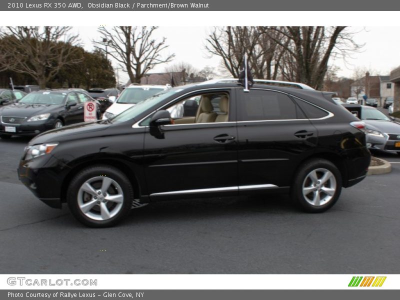 Obsidian Black / Parchment/Brown Walnut 2010 Lexus RX 350 AWD