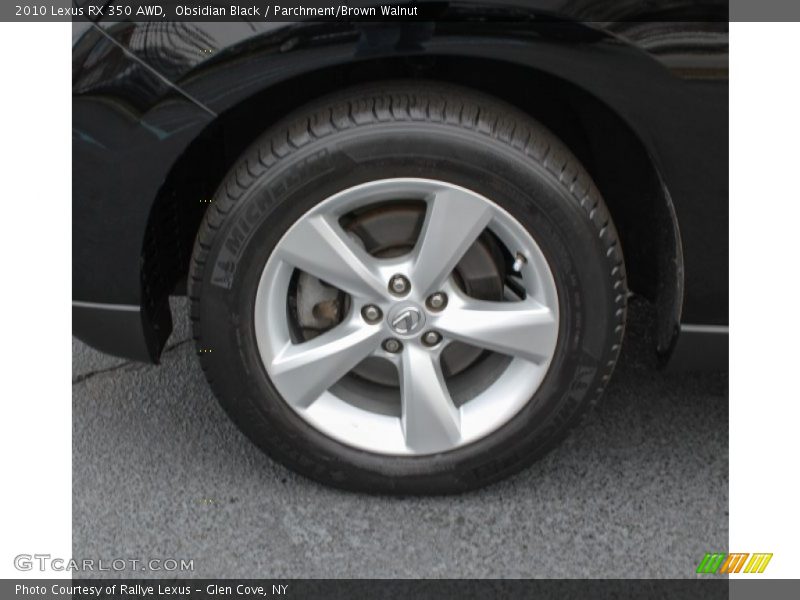 Obsidian Black / Parchment/Brown Walnut 2010 Lexus RX 350 AWD