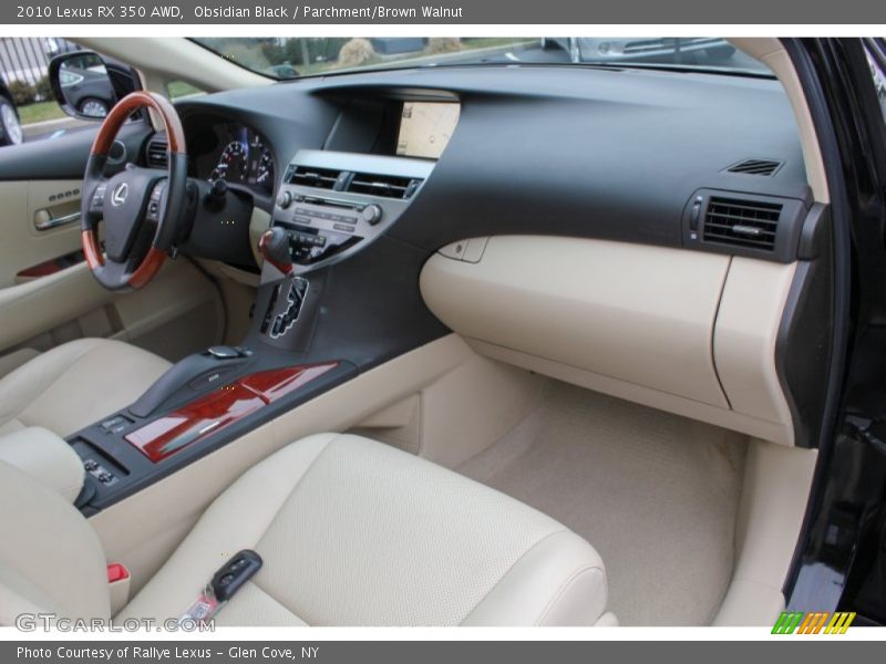 Obsidian Black / Parchment/Brown Walnut 2010 Lexus RX 350 AWD
