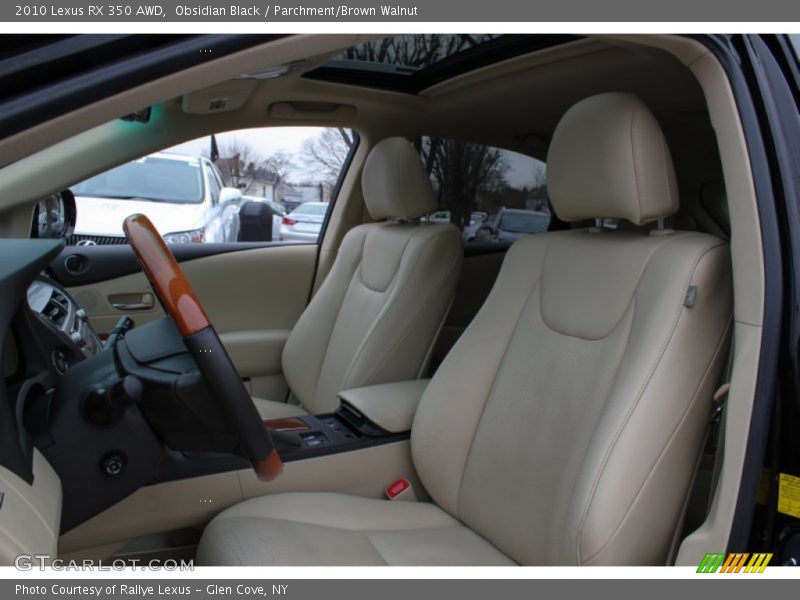 Obsidian Black / Parchment/Brown Walnut 2010 Lexus RX 350 AWD