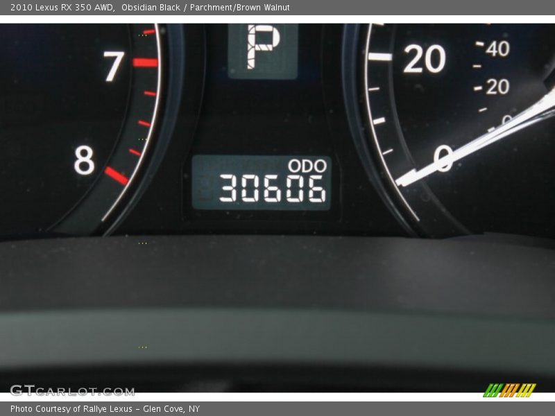 Obsidian Black / Parchment/Brown Walnut 2010 Lexus RX 350 AWD