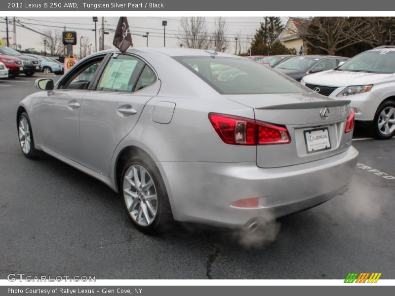 Tungsten Silver Pearl / Black 2012 Lexus IS 250 AWD