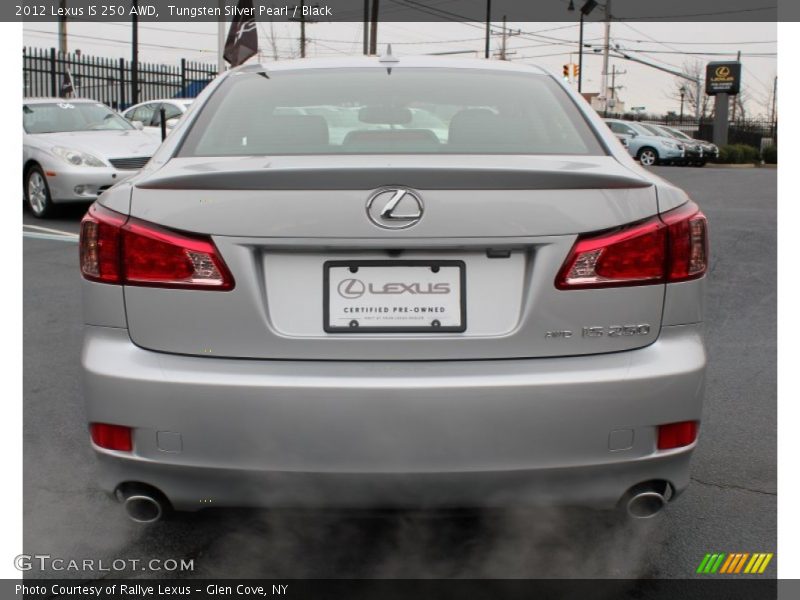 Tungsten Silver Pearl / Black 2012 Lexus IS 250 AWD