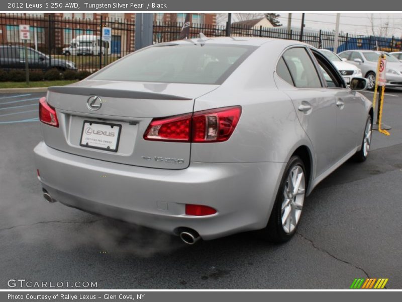 Tungsten Silver Pearl / Black 2012 Lexus IS 250 AWD