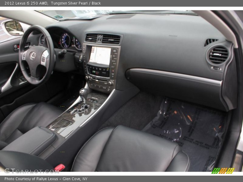 Tungsten Silver Pearl / Black 2012 Lexus IS 250 AWD
