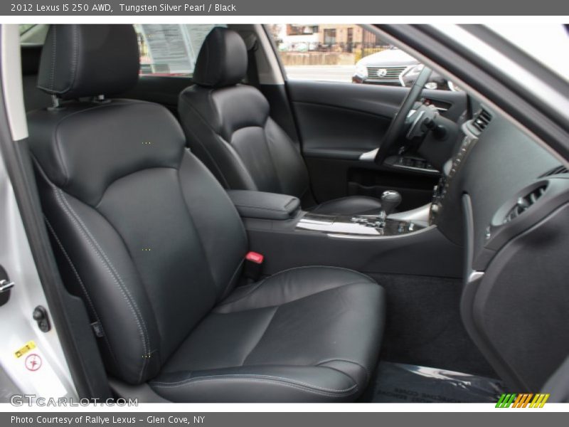 Tungsten Silver Pearl / Black 2012 Lexus IS 250 AWD