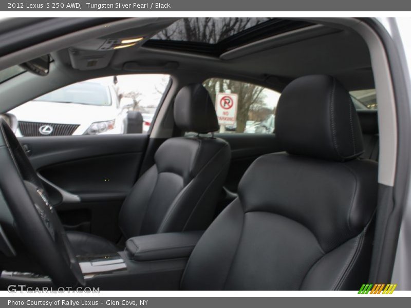 Tungsten Silver Pearl / Black 2012 Lexus IS 250 AWD