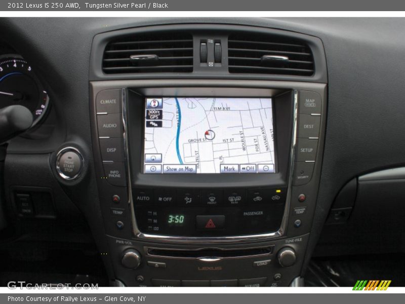 Tungsten Silver Pearl / Black 2012 Lexus IS 250 AWD