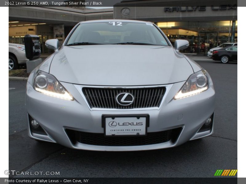 Tungsten Silver Pearl / Black 2012 Lexus IS 250 AWD