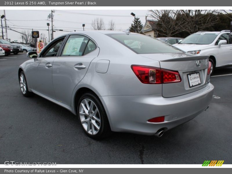 Tungsten Silver Pearl / Black 2012 Lexus IS 250 AWD