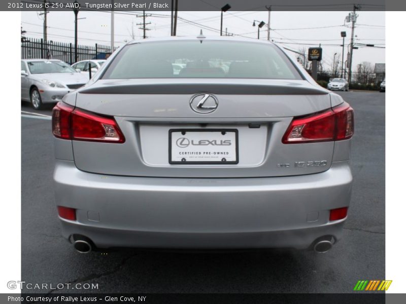 Tungsten Silver Pearl / Black 2012 Lexus IS 250 AWD