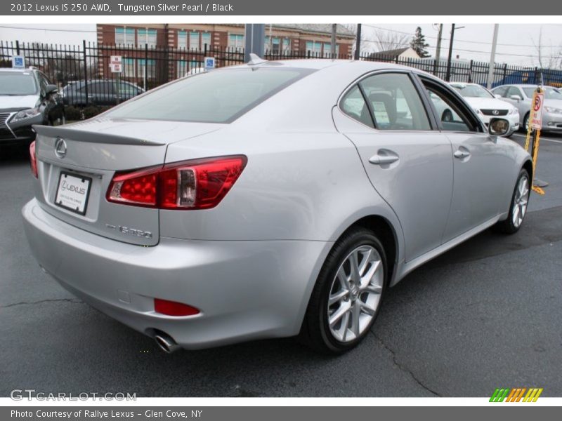 Tungsten Silver Pearl / Black 2012 Lexus IS 250 AWD