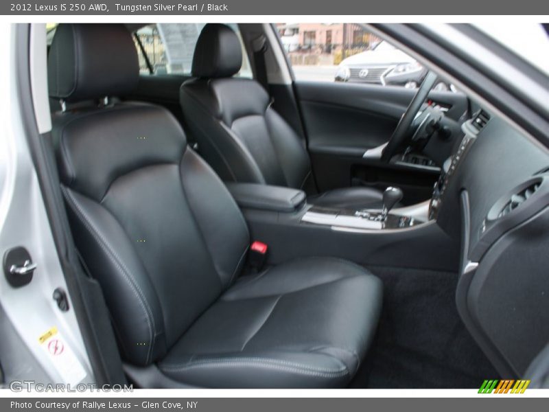 Tungsten Silver Pearl / Black 2012 Lexus IS 250 AWD