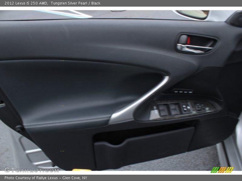 Tungsten Silver Pearl / Black 2012 Lexus IS 250 AWD