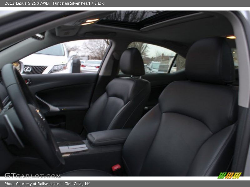 Tungsten Silver Pearl / Black 2012 Lexus IS 250 AWD