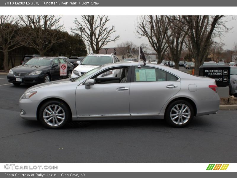 Tungsten Silver Pearl / Light Gray 2010 Lexus ES 350