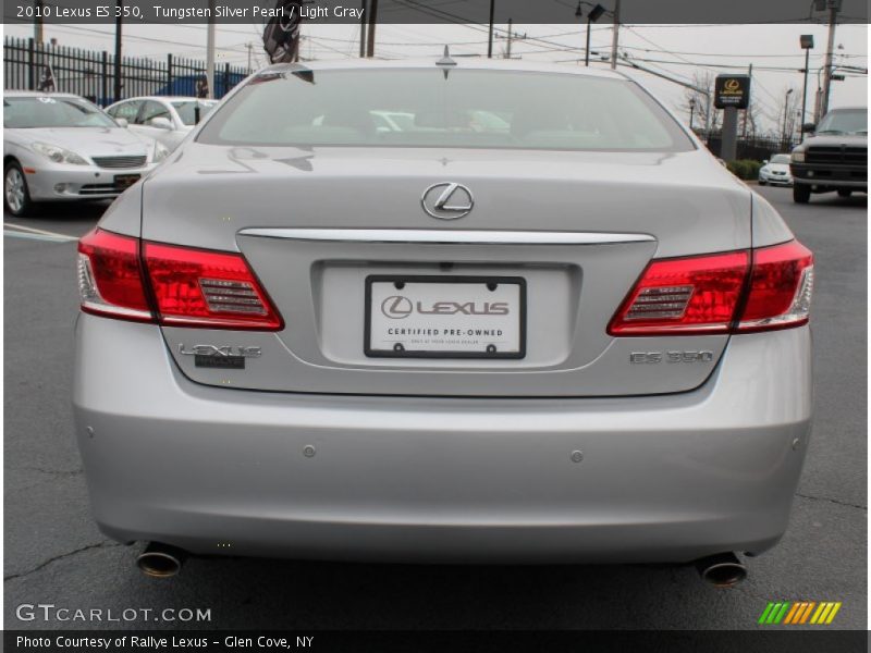 Tungsten Silver Pearl / Light Gray 2010 Lexus ES 350