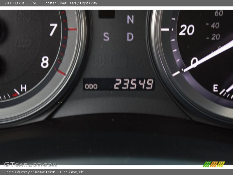 Tungsten Silver Pearl / Light Gray 2010 Lexus ES 350
