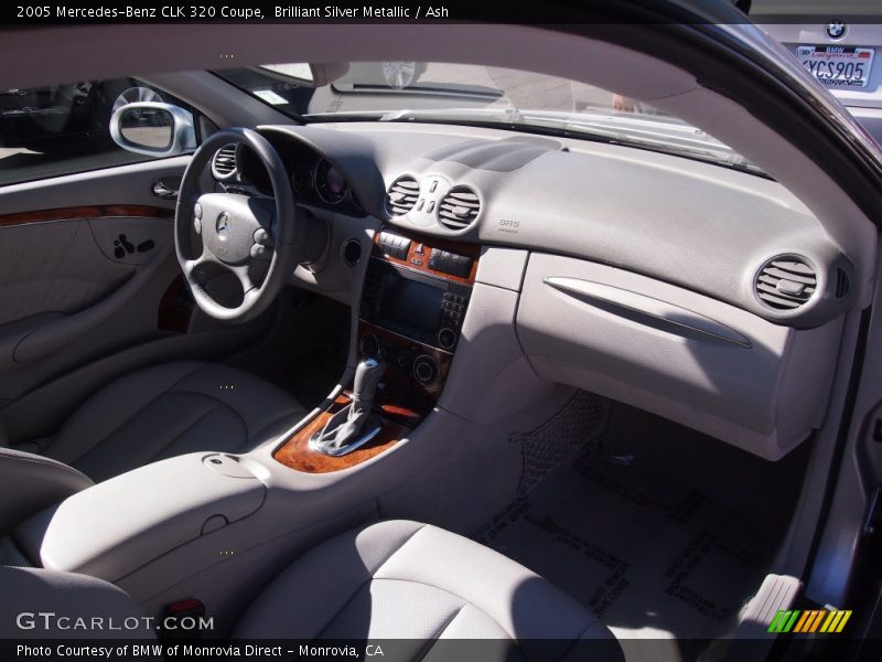 Brilliant Silver Metallic / Ash 2005 Mercedes-Benz CLK 320 Coupe