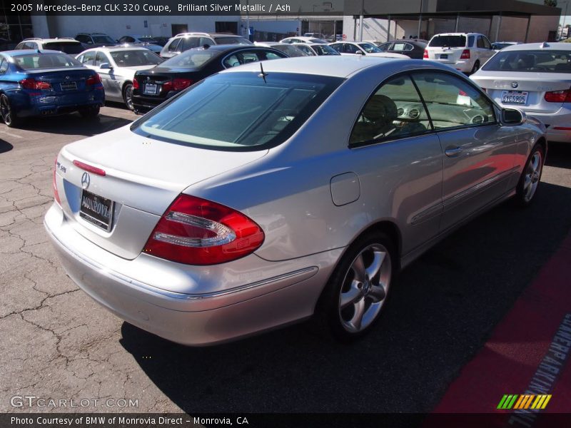 Brilliant Silver Metallic / Ash 2005 Mercedes-Benz CLK 320 Coupe