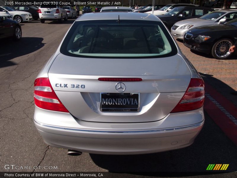 Brilliant Silver Metallic / Ash 2005 Mercedes-Benz CLK 320 Coupe