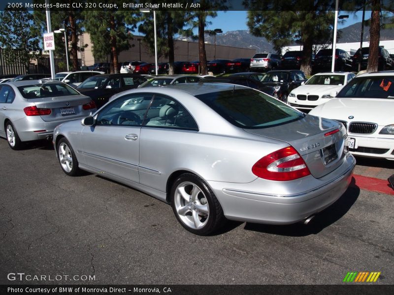 Brilliant Silver Metallic / Ash 2005 Mercedes-Benz CLK 320 Coupe