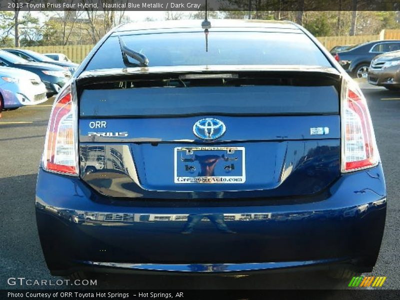Nautical Blue Metallic / Dark Gray 2013 Toyota Prius Four Hybrid