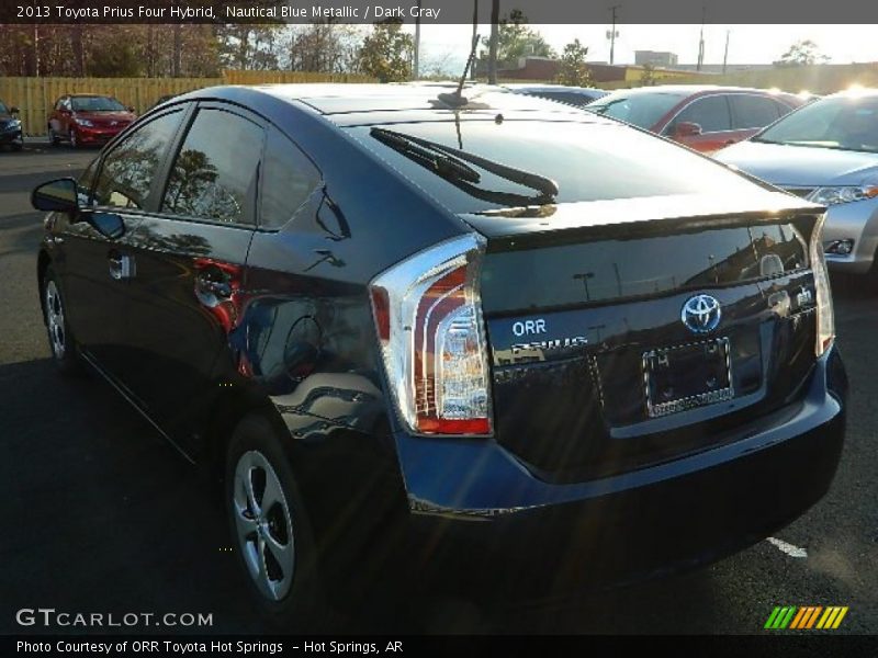 Nautical Blue Metallic / Dark Gray 2013 Toyota Prius Four Hybrid