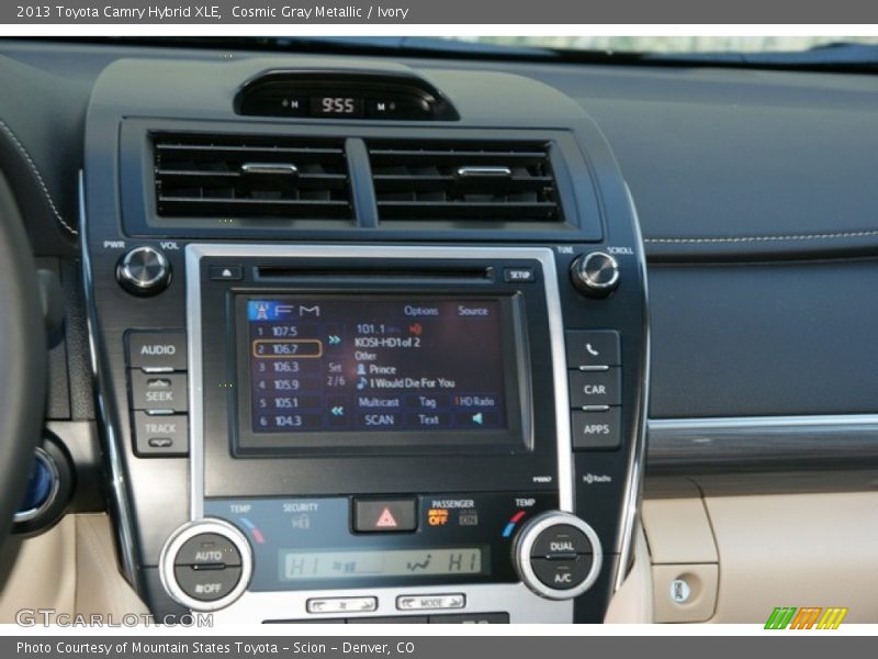 Cosmic Gray Metallic / Ivory 2013 Toyota Camry Hybrid XLE
