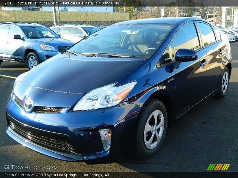 Nautical Blue Metallic / Dark Gray 2013 Toyota Prius Four Hybrid