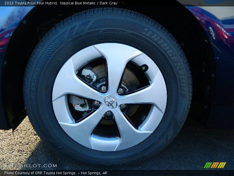 Nautical Blue Metallic / Dark Gray 2013 Toyota Prius Four Hybrid