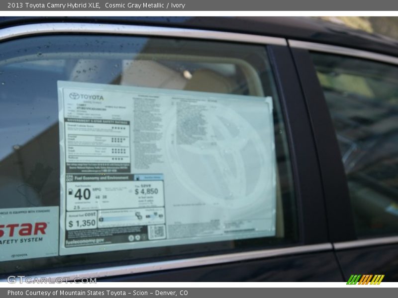 Cosmic Gray Metallic / Ivory 2013 Toyota Camry Hybrid XLE