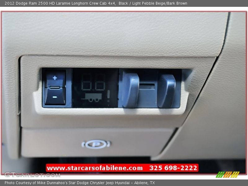 Black / Light Pebble Beige/Bark Brown 2012 Dodge Ram 2500 HD Laramie Longhorn Crew Cab 4x4