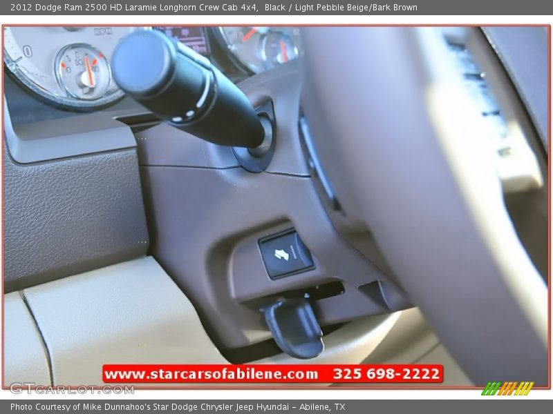 Black / Light Pebble Beige/Bark Brown 2012 Dodge Ram 2500 HD Laramie Longhorn Crew Cab 4x4