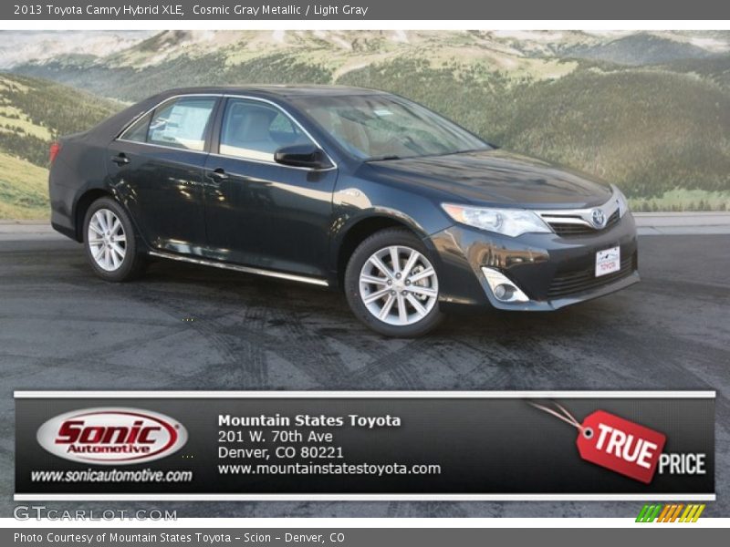 Cosmic Gray Metallic / Light Gray 2013 Toyota Camry Hybrid XLE