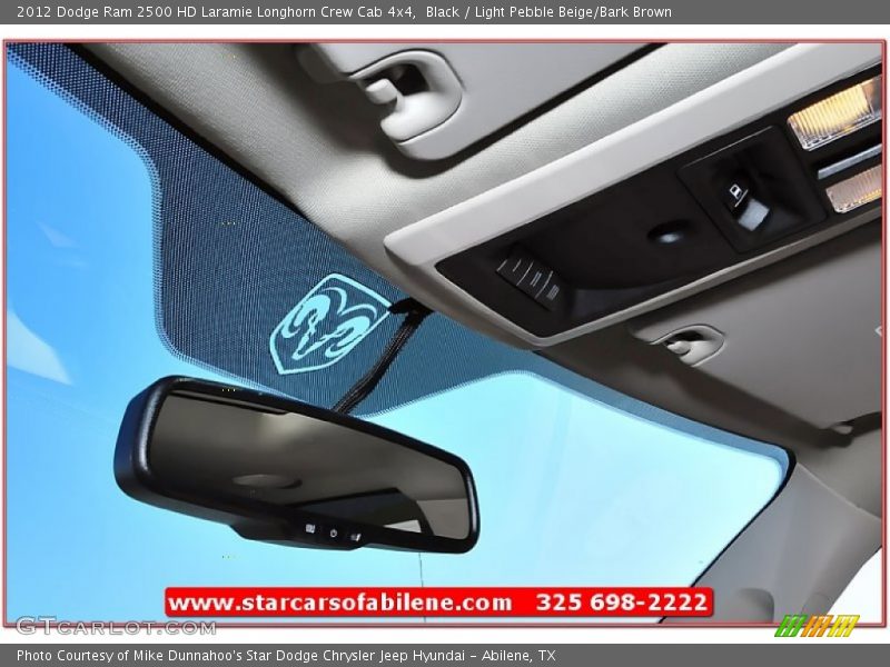 Black / Light Pebble Beige/Bark Brown 2012 Dodge Ram 2500 HD Laramie Longhorn Crew Cab 4x4