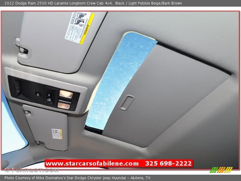 Black / Light Pebble Beige/Bark Brown 2012 Dodge Ram 2500 HD Laramie Longhorn Crew Cab 4x4