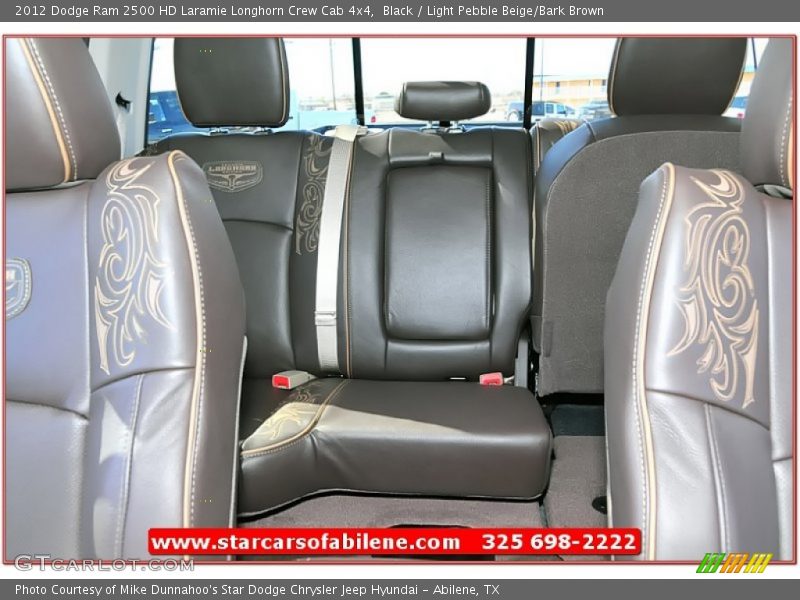 Black / Light Pebble Beige/Bark Brown 2012 Dodge Ram 2500 HD Laramie Longhorn Crew Cab 4x4