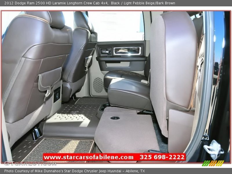 Black / Light Pebble Beige/Bark Brown 2012 Dodge Ram 2500 HD Laramie Longhorn Crew Cab 4x4