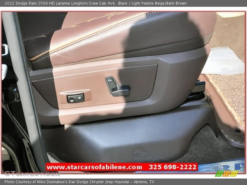 Black / Light Pebble Beige/Bark Brown 2012 Dodge Ram 2500 HD Laramie Longhorn Crew Cab 4x4