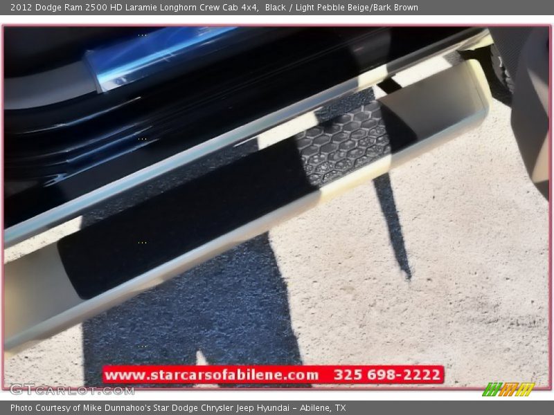 Black / Light Pebble Beige/Bark Brown 2012 Dodge Ram 2500 HD Laramie Longhorn Crew Cab 4x4