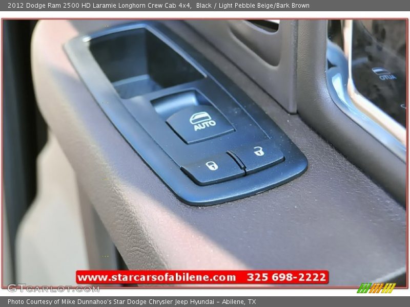 Black / Light Pebble Beige/Bark Brown 2012 Dodge Ram 2500 HD Laramie Longhorn Crew Cab 4x4