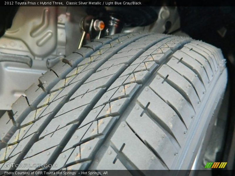 Classic Silver Metallic / Light Blue Gray/Black 2012 Toyota Prius c Hybrid Three